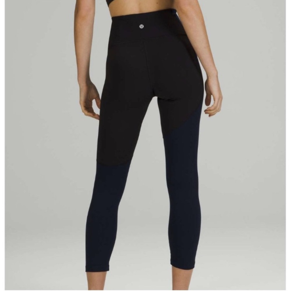 Lululemon Nulu Color Block High Rise Crop - Picture 3 of 11